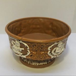 Vintage Napcoware planter with musical cherubs